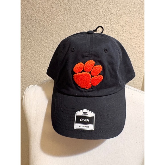fan favorite Other - Fan Favorite Clemson Tigers Hat Black Adjustable Chenille Paw Logo Cap OSFA